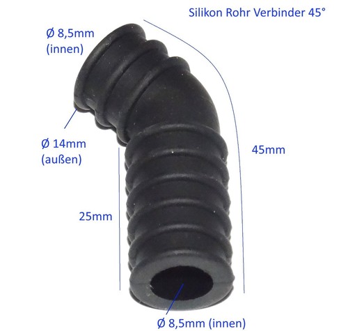 Reely 8mm luftfilter silikon - reely,